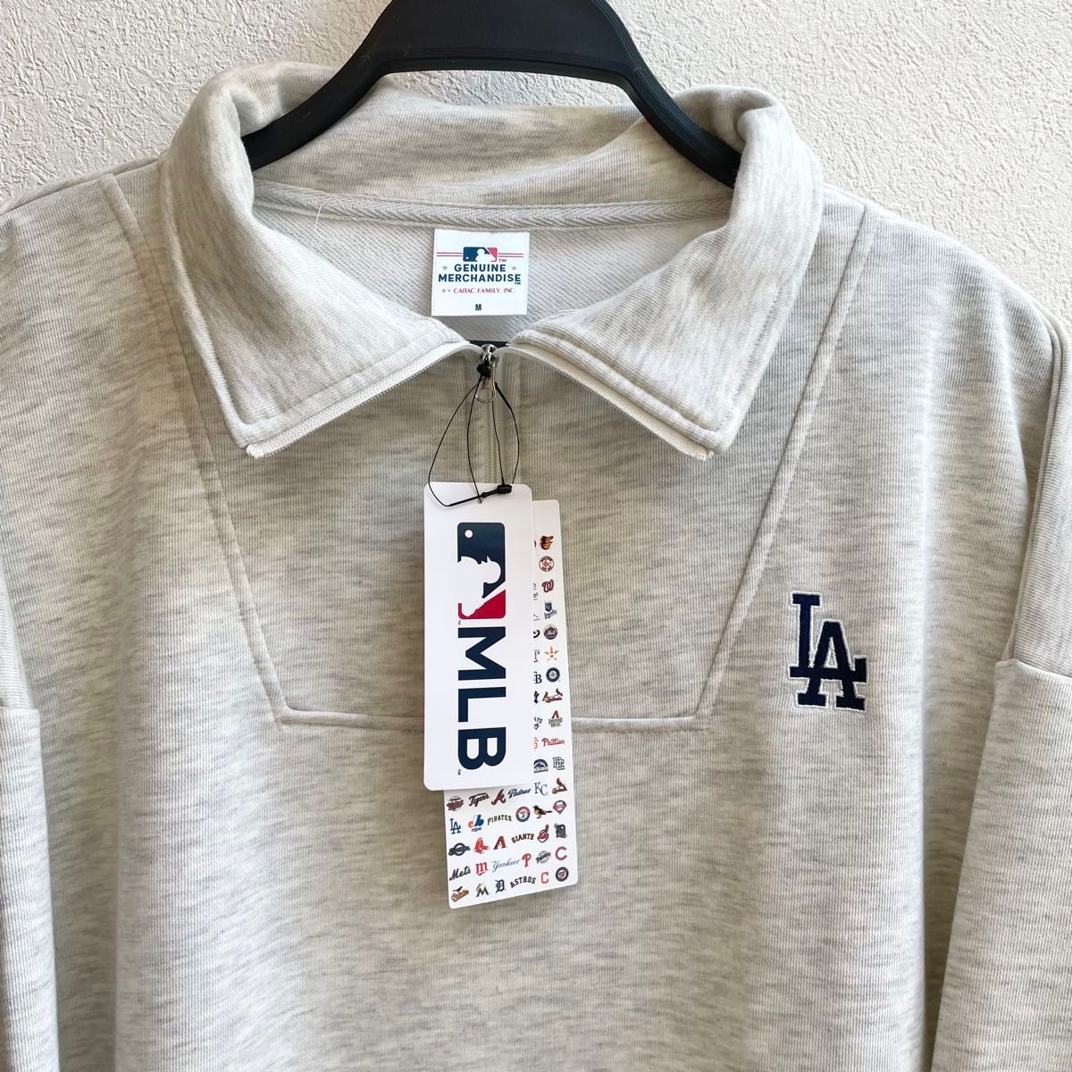 希少【M】MLB公式 ドジャース ビッグシルエット ハーフジップ 希少【M】MLB公式 ドジャース ビッグシルエット ハーフジップ
