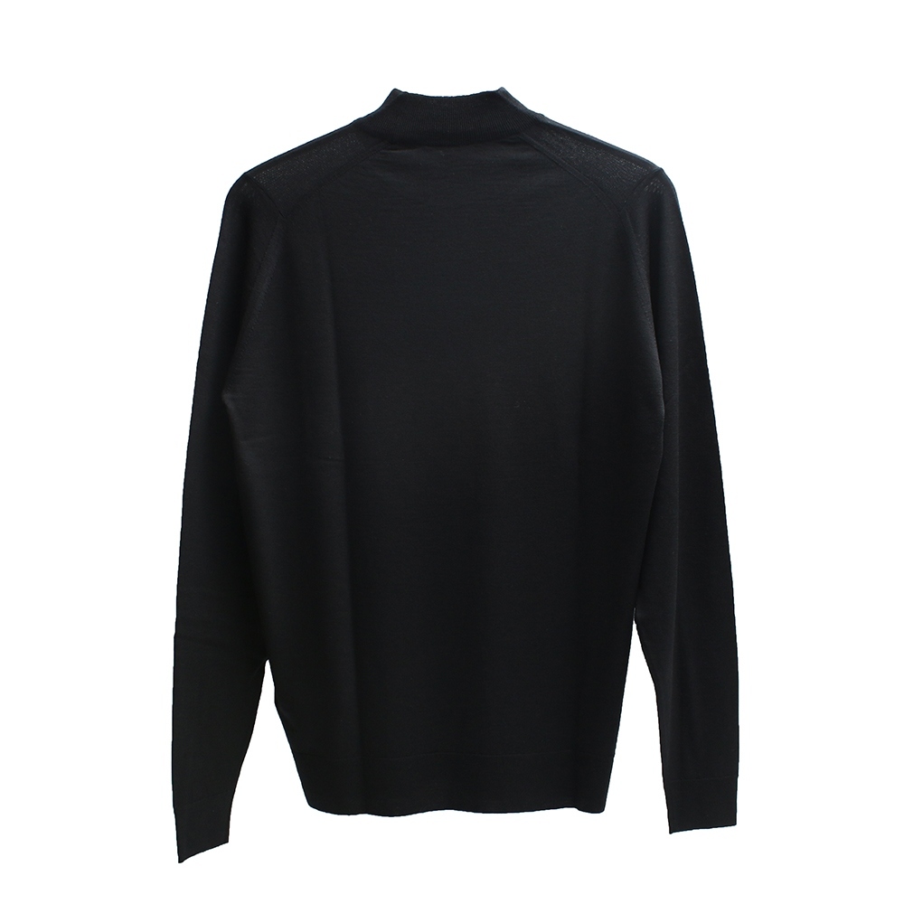 ジョンスメドレー JOHN SMEDLEY HARCOURT モックネック ニット HARCOURT-BLACK-L メンズ black_画像2