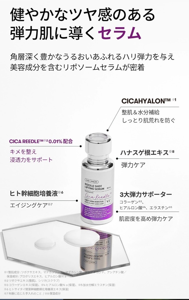 送料無料 VT COSMETICS CICA リードルショット リフティングセラム 30ml 新品未開封品 匿名配送 _画像4