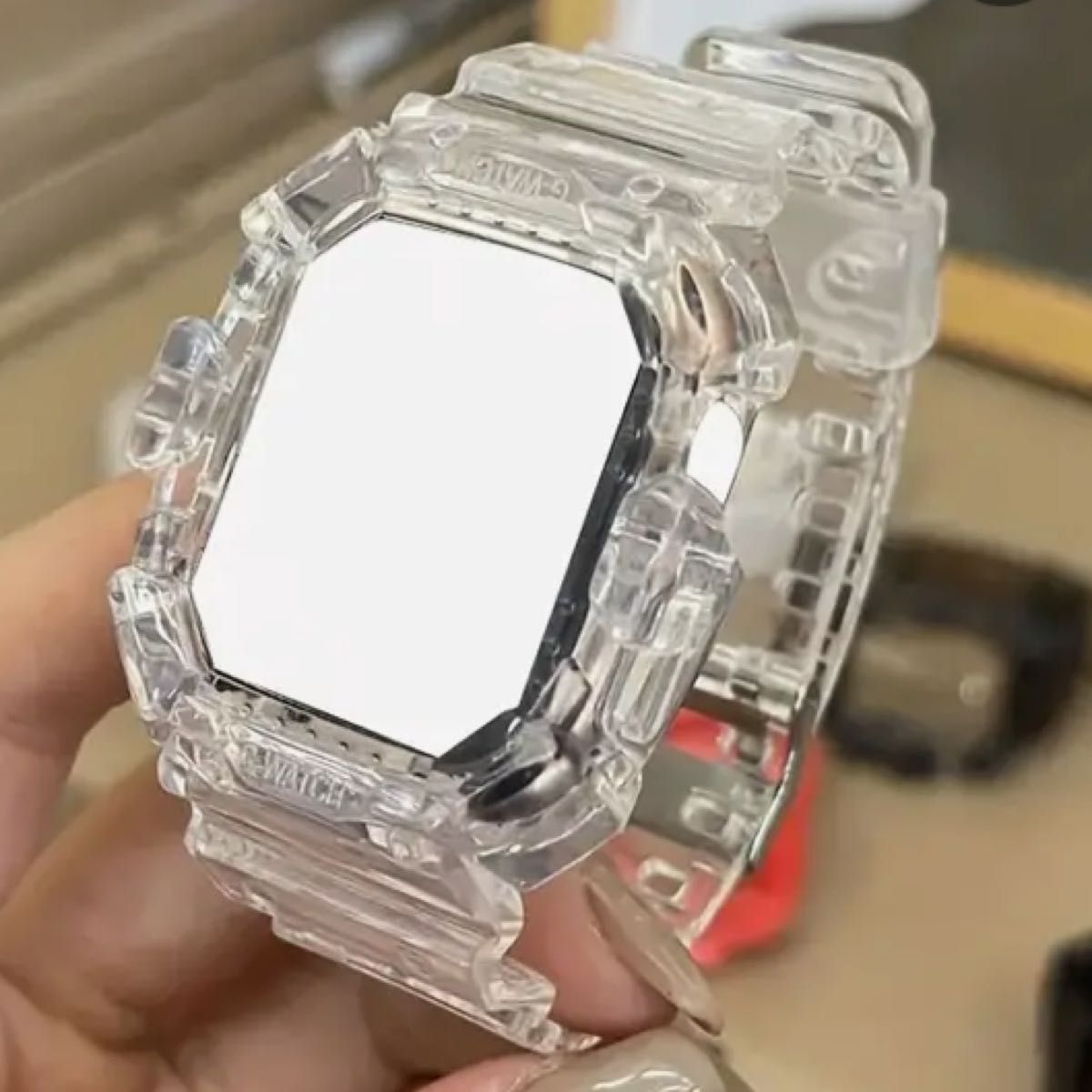 Apple Watch バンド　【新品未使用】42/44/45mm クリアタイプ
