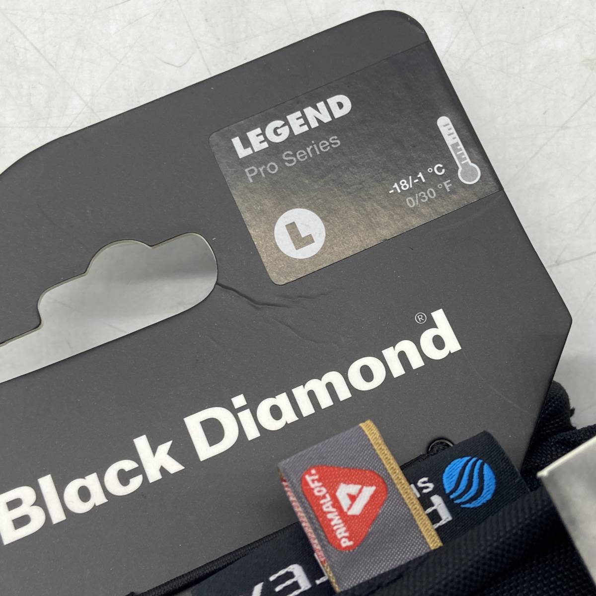 (23830)□BLACK DIAMOND ブラックダイヤモンド 手袋 グローブ L 黒 ゴアテックス タグ付き 未使用品_画像6