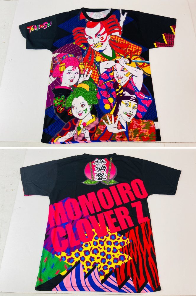 (23419)〇 ももいろクローバーZ ももクロ グッズ セット [Tシャツ/タオル/法被/リストバンド/パンフレット/桃神祭/幕が上がる 他] 現状品_画像6