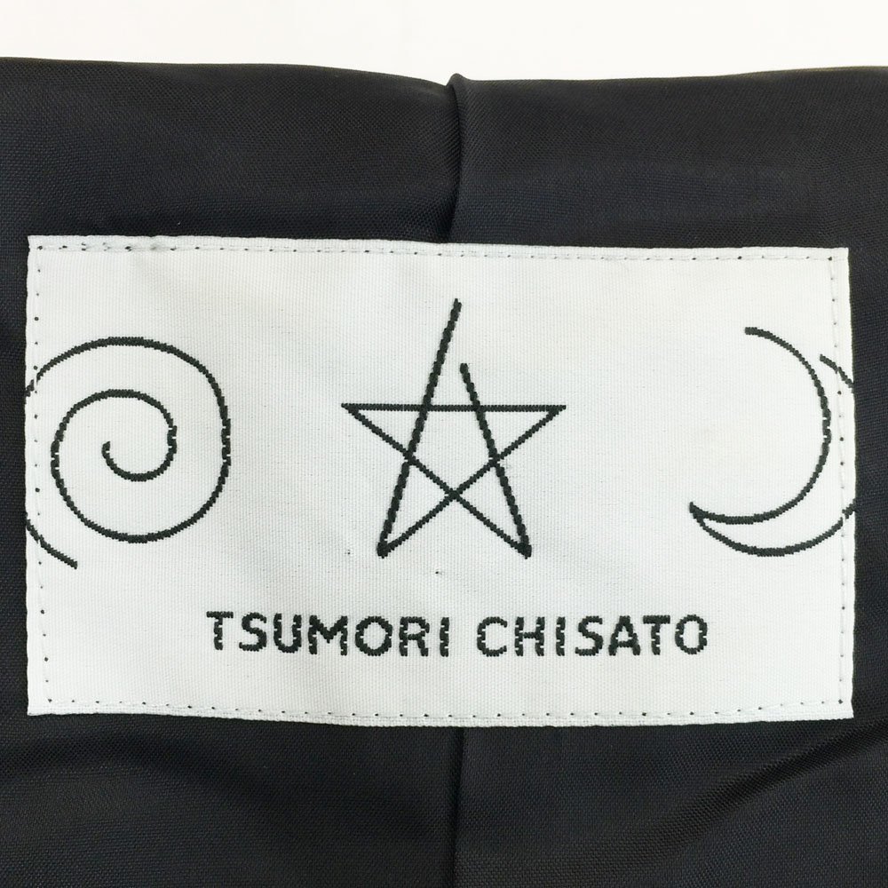 ★TSUMORI CHISATO ツモリチサト 半袖 コサージュ釦 シャツ サイズM レディース ブラック トップス 日本製 TC21-FD044 1BA/90511_画像7