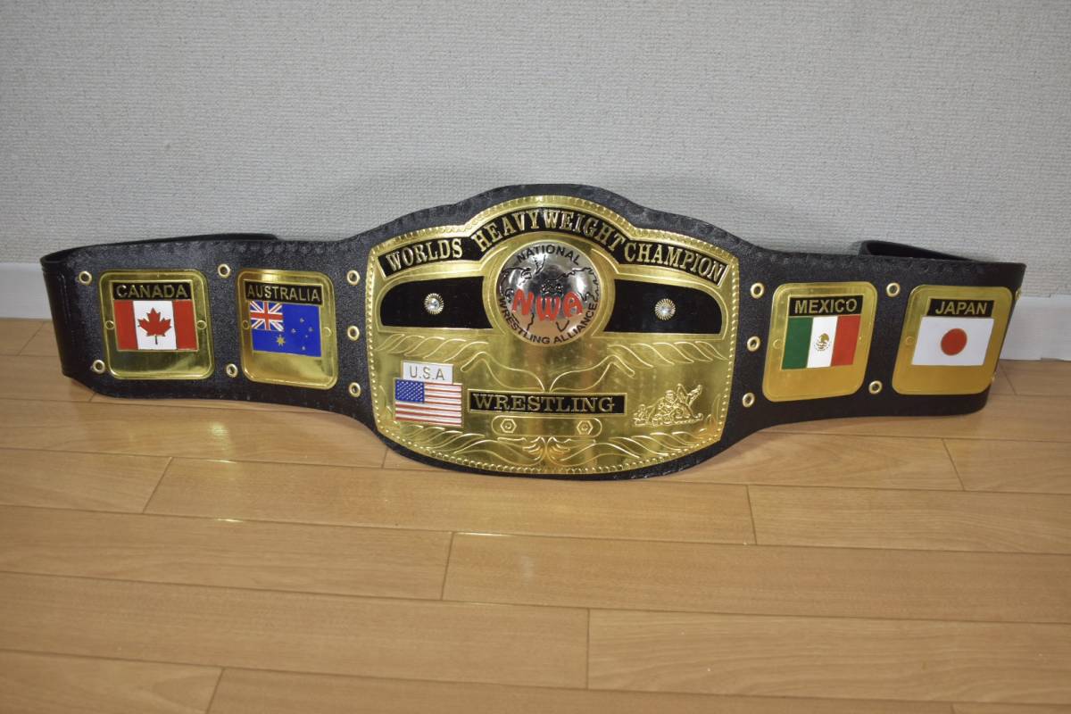 ※１品のみ NWA 世界ヘビー級チャンピオンベルト 未使用 即日発送 プロレス 王座ベルト レプリカ IWA NWA NWF レイス ジャイアント馬場_画像1