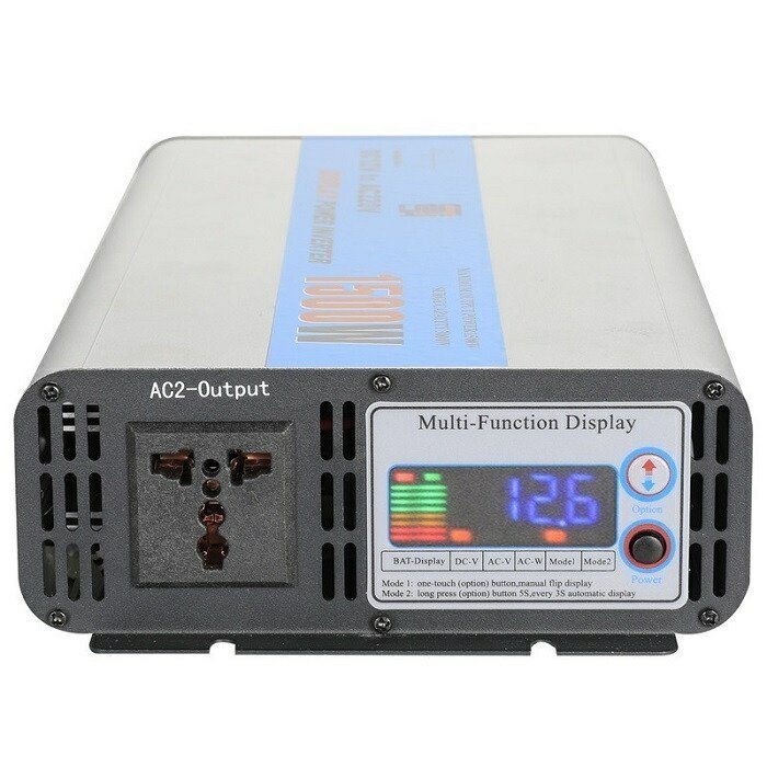 高性能12V1500W正弦波インバーター ソーラー電源をAC100V/110Vで使用 SEKIYA