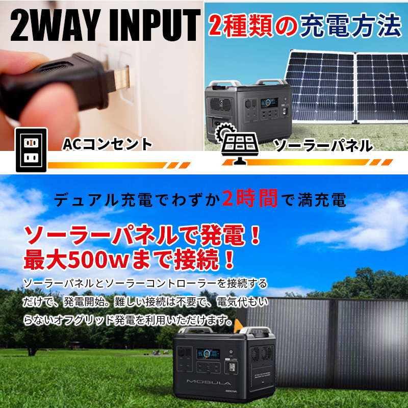 世界最新 ポータブル電源 定格2000w 容量2000wh UPS SEKIYA_画像10