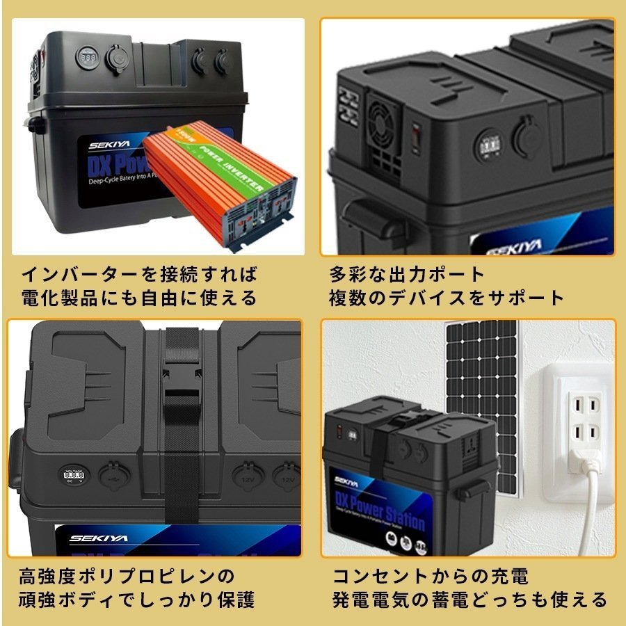 小学生でも組立られる簡単配線で家庭用停電対策＆自家発電キット1500Wh容量リチウム 1500w出力 100Wパネル×2 MPPT 工事不要！ SEKIYA_画像10