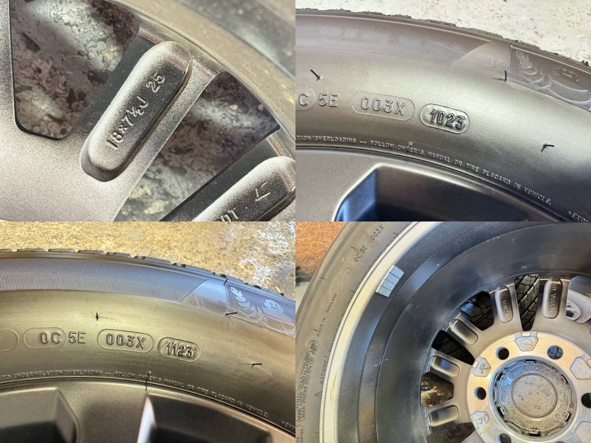 ランクル150プラド 純正ホイールタイヤセット マッドブラックED ランクル150プラド 純正ホイールタイヤセット マッドブラックED
