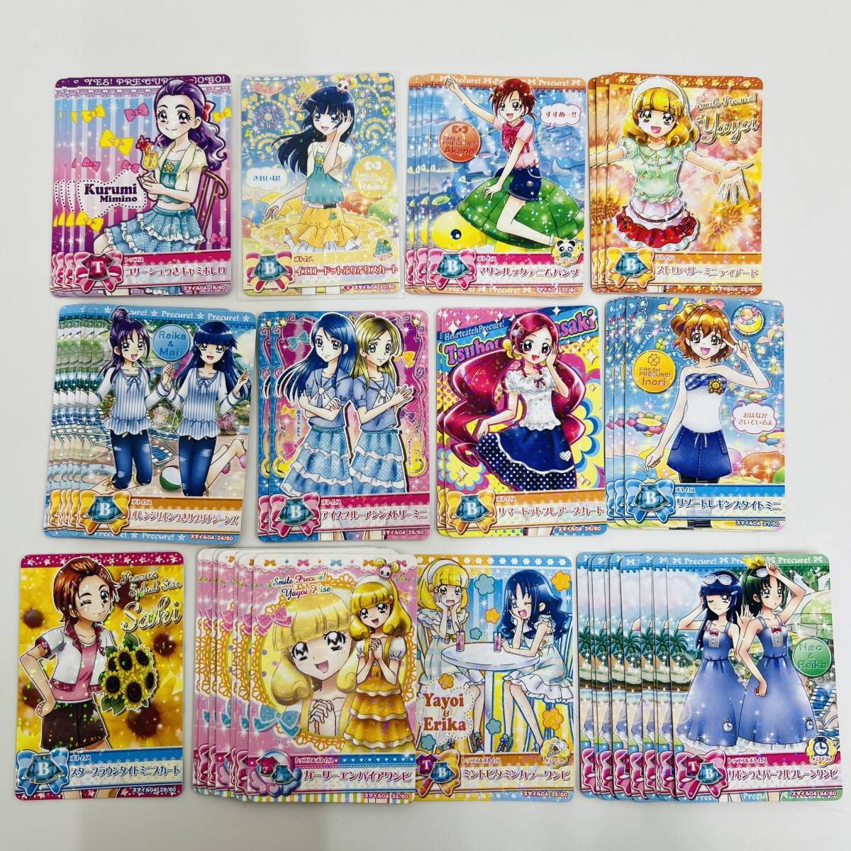 #8913AZ プリキュア カード プリキュアデータカードダス スマイル 4～6 キラ 230枚以上 大量 まとめ トレカ 現状品_画像3