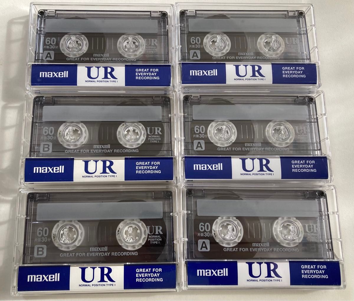 maxell UR60Mカセットテープ　6本セット　未使用品