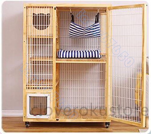 高級感満載! 猫舎別荘 上下運動でストレス解消 キャットケージ 高級感満載! 猫舎別荘 上下運動でストレス解消 キャットケージ