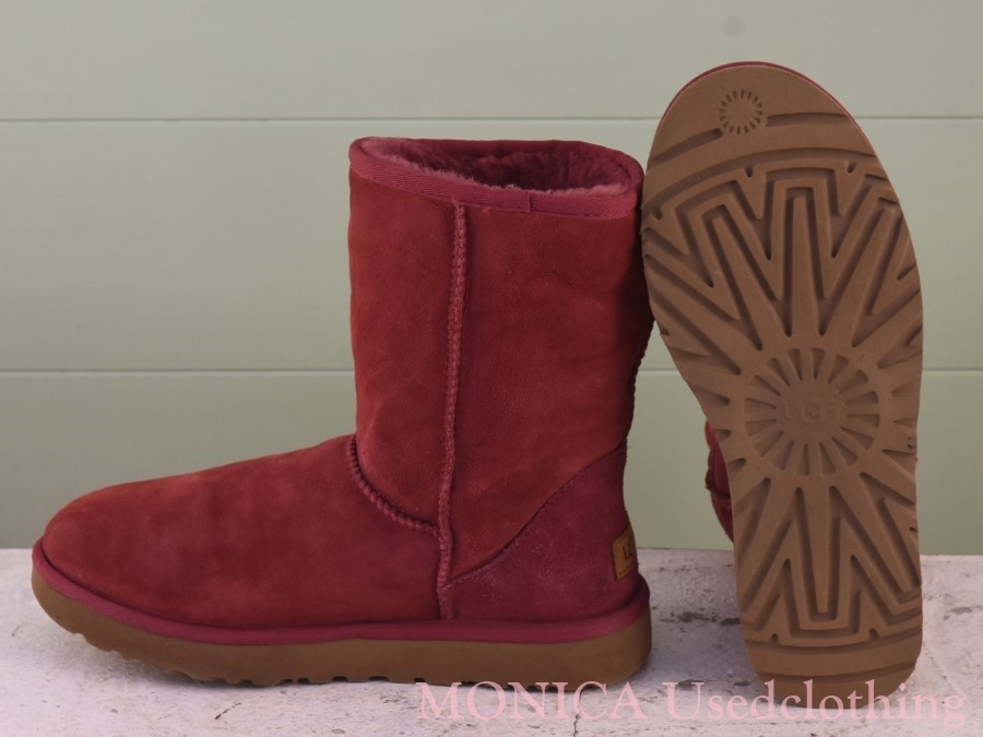 MK626* lady's [UGG] mouton boots red 40 25cm