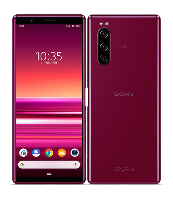 Xperia 5 901SO[64GB] SoftBank レッド【安心保証】_画像1