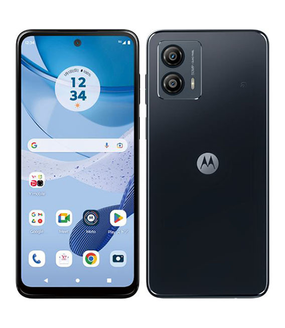 moto g53y 5G[128GB/4GB] Y!mobile インクブラック【安心保証】_画像1