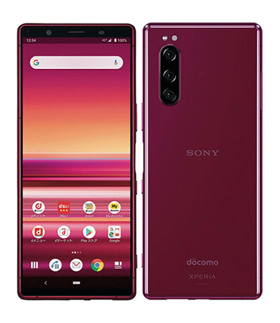 Xperia 5 SO-01M[64GB] docomo レッド【安心保証】_画像1