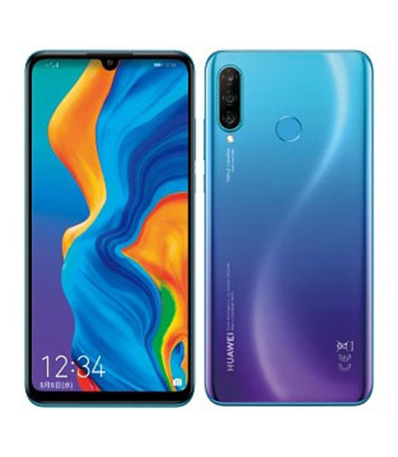 HUAWEI P30 lite Premium HWV33[128GB] au ピーコックブルー …_画像1