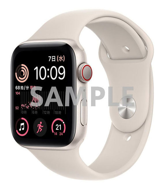 SE 第2世代[44mm セルラー]アルミニウム スターライト Apple W…_画像1