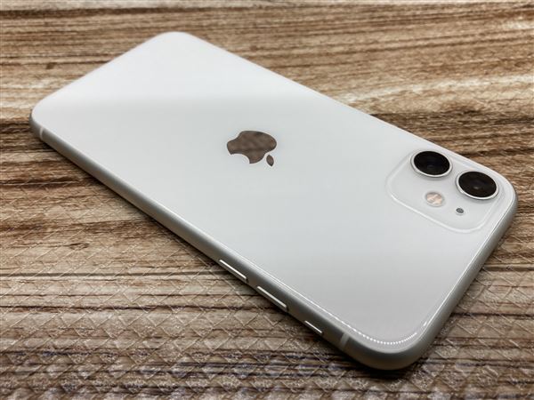 純正売品 iPhone11[64GB] SIMロック解除 au/UQ ホワイト【安心保証】