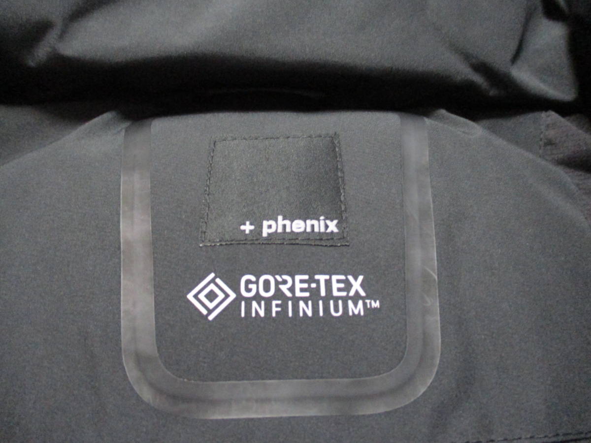 ☆＋phenix/プラスフェニックス☆未使用 GORE-TEX INFINIUM ロングダウンコート サイズ：XL 防寒 防風 おしゃれ アウトドア WINDSTOPPERの画像6