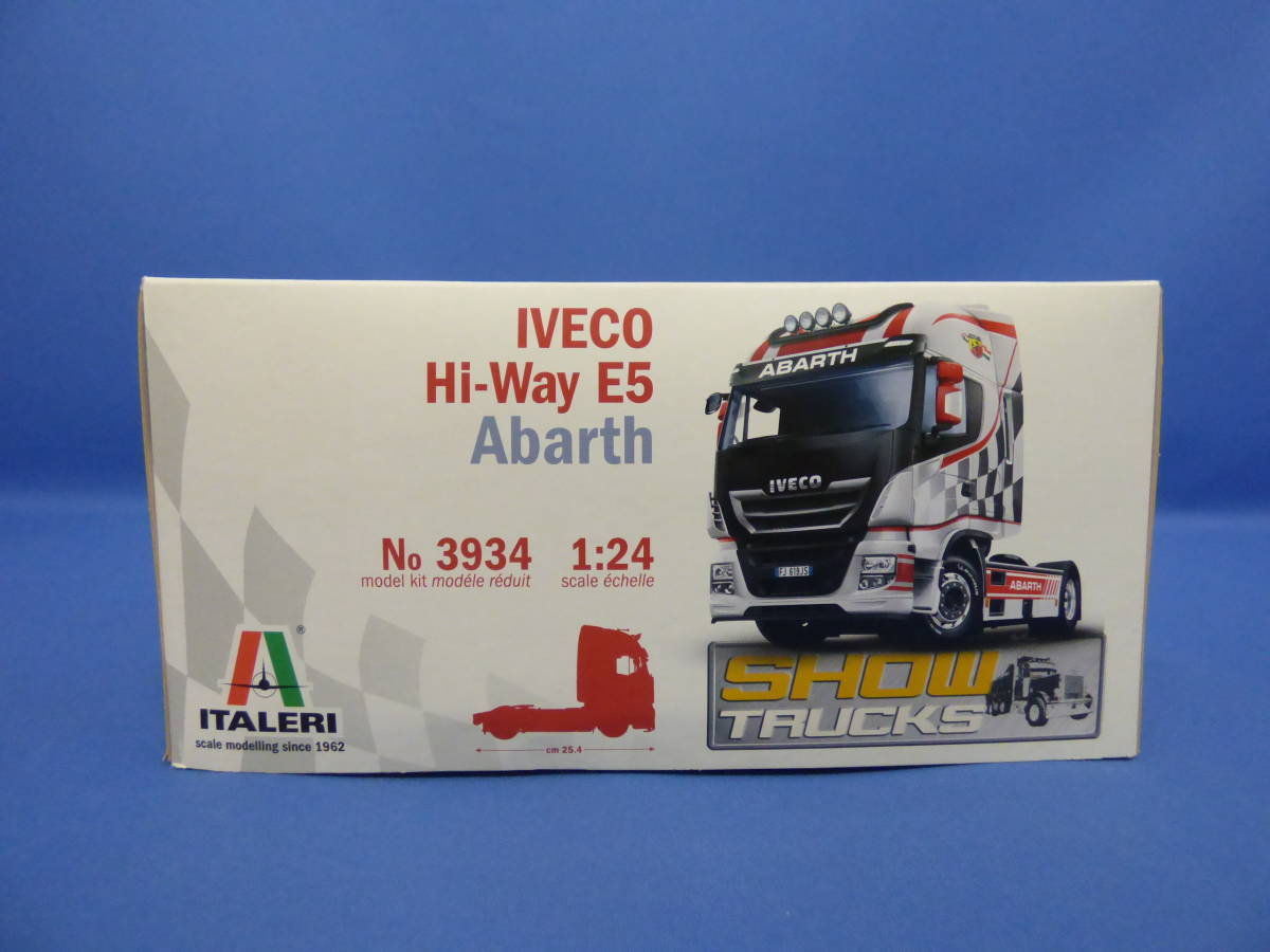 34-I2 イタレリ 1/24 IVECO イヴェコ Hi-Way E5 Abarth トラクターヘッド プラモデル_画像5