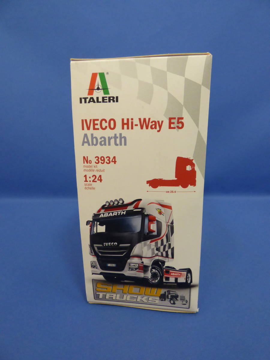 34-I2 イタレリ 1/24 IVECO イヴェコ Hi-Way E5 Abarth トラクターヘッド プラモデル_画像6