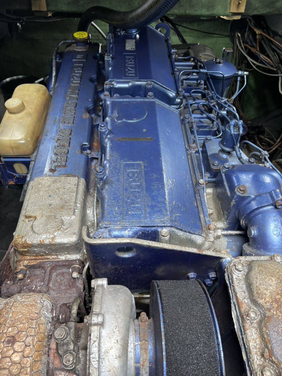 いすゞ　ディーゼルエンジン　um6rb1tcu2 定格420 最大480馬力　マリンエンジン　漁船　船　エンジン　引取可
