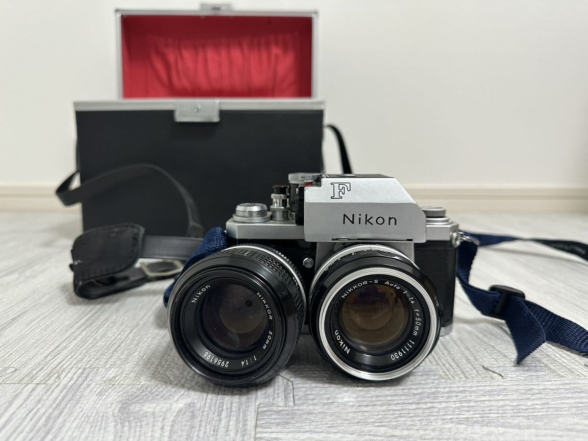 現状品 ニコン Nikon F フォトミック FTN シルバー MF 一眼レフ 50mm F1.4 フィルムカメラ（ 動作未確認 ジャンク品）_画像2