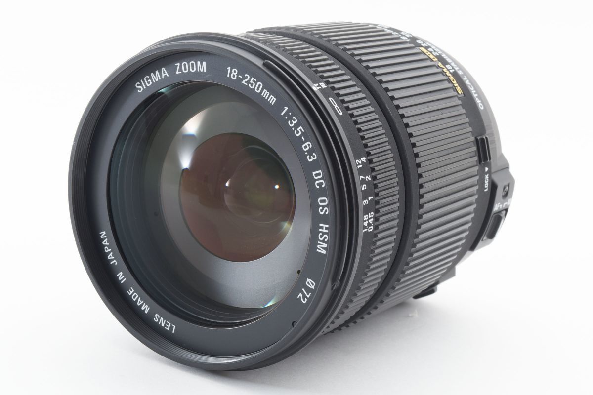 ■美品■SIGMA ZOOM 18-250mm F3.5-6.3 DC OS HSM NIKON■C840 シグマ ニコン