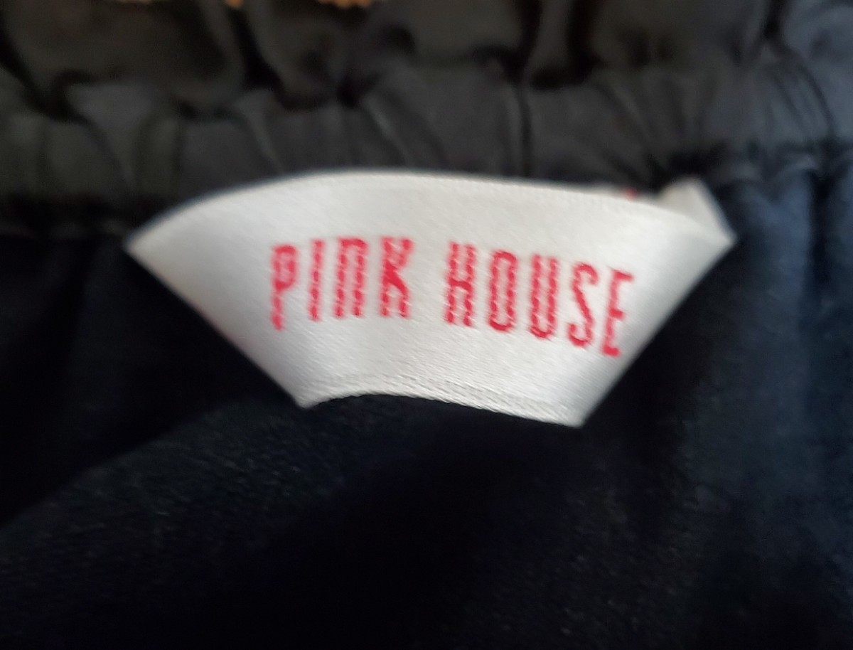 ピンクハウス PINKHOUSE チュニック ワンピース 黒 半袖 レディース ★to-015_画像4