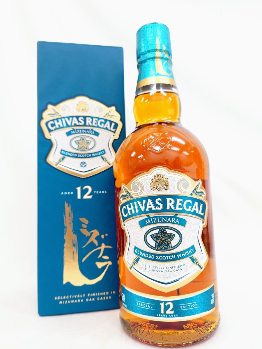未開栓 CHIVAS REGAL MIZUNARA 12年 シーバス リーガル ミズナラ ウィスキー 700ml 40％ SCOTCH WHISKY 古酒 Jh11.30_画像1