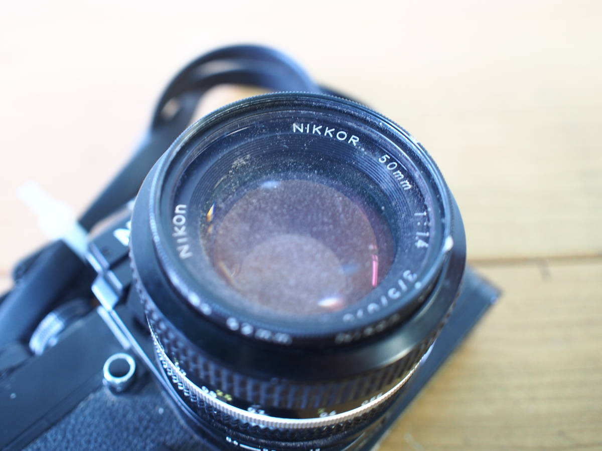 ☆【1T0109-30】 Nikon ニコン EL Nikomat フィルムカメラ NIKKOR 50mm 1:1.4 ジャンク_画像7