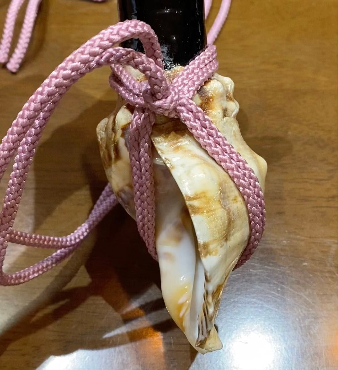 ミニ法螺貝 約18.5cm ハンドメイド