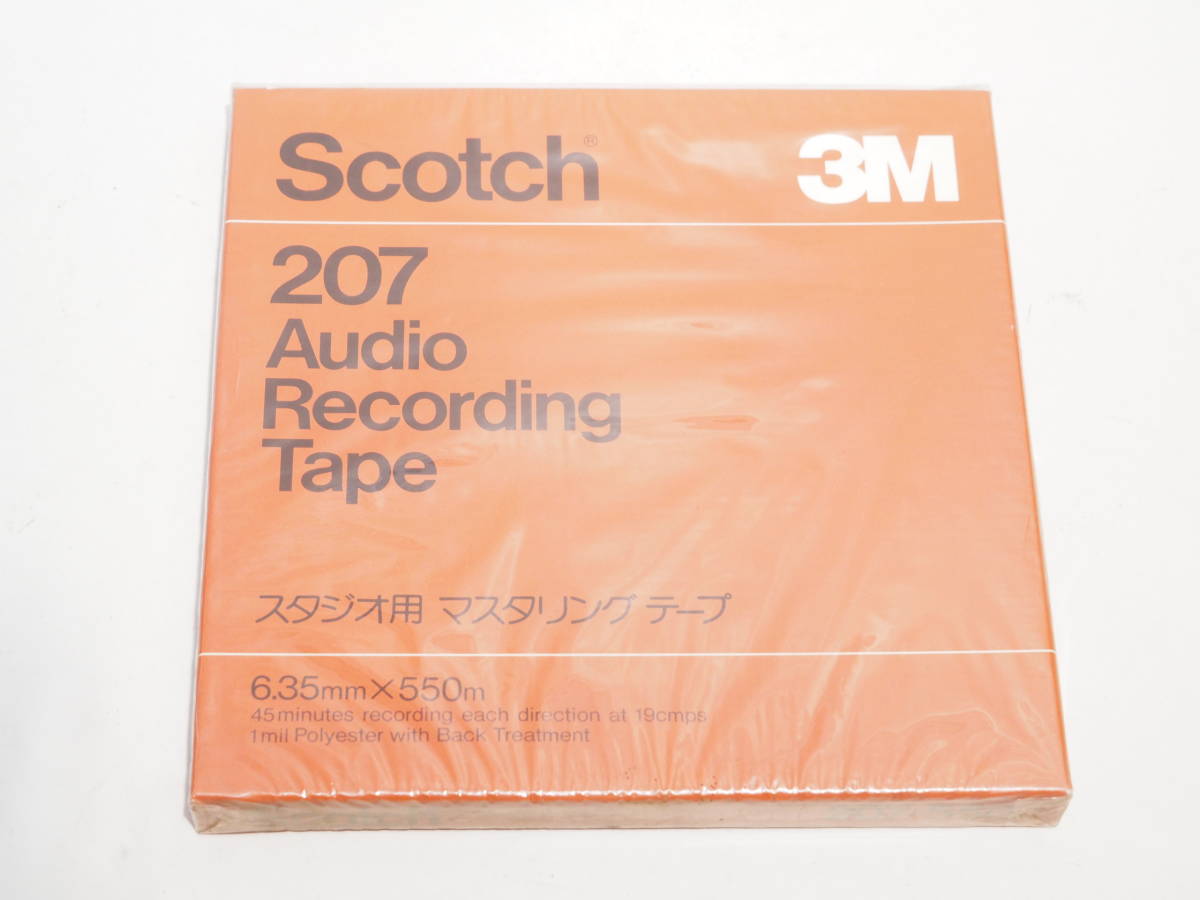 未開封 3M Scotch 207 Audio Recording Tape スタジオ用 マスタリング テープ 6.35mm×550m オープンリールテープ_画像1