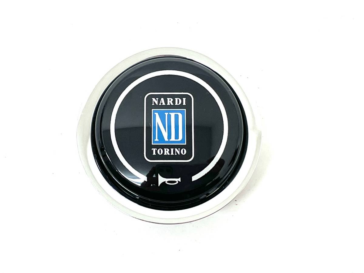 NARDI/ナルディ ステアリングハンドル DEEP CORN 340 N917 ブラック パープルステッチ 元箱/ホーンボタン/タグ付き 現状品 (45136N7) _画像7