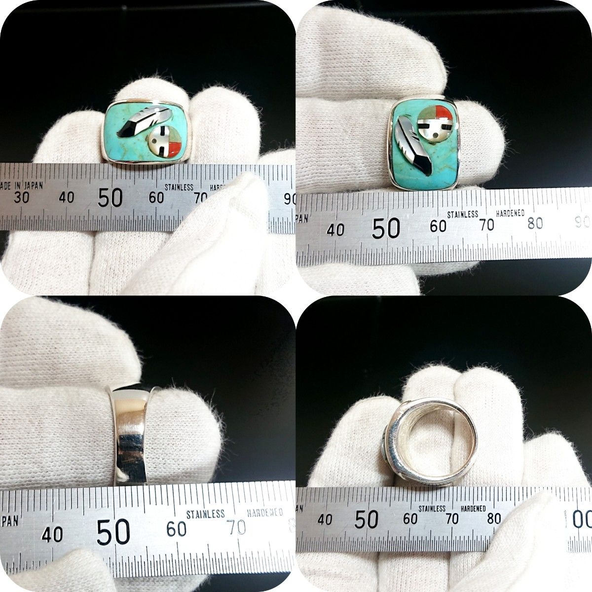 5881 SILVER925 サンフェイスリング13号 シルバー925 天然石 5881 SILVER925 サンフェイスリング13号 シルバー925 天然石