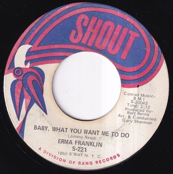 Erma Franklin - Piece Of My Heart / Baby What You Want Me To Do (A) K456_7インチ大量入荷しました。