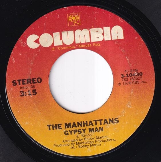 The Manhattans - I Kinda Miss You / Gypsy Man (A) K286_7インチ大量入荷しました。
