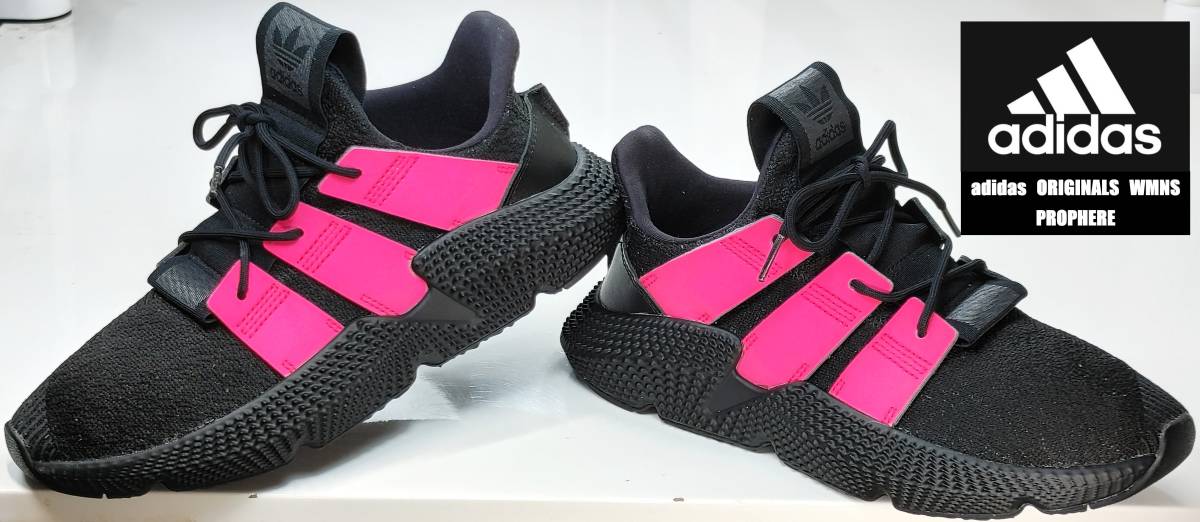 【美品・USED/正規店購入】adidas　ORIGINALS　WMNS　PROPHERE　モデル　　　サイズ＝25.0ｃｍ 　　　カラー＝ブラック×ショックピンク_画像1