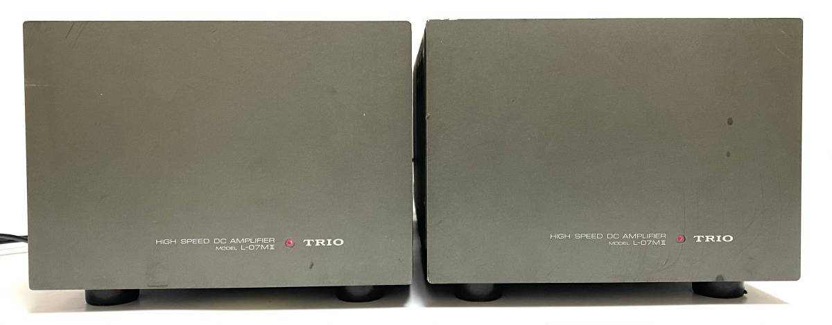 【現状品】TRIO トリオ L-07MⅡ モノラルパワーアンプ ペア ハイスピード DC パワーアンプ POWER AMPLIFIER L-07M2 ジャンク I240108_画像7