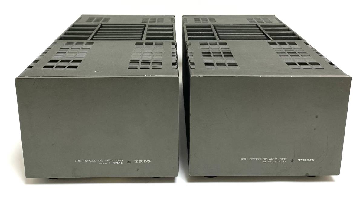 【現状品】TRIO トリオ L-07MⅡ モノラルパワーアンプ ペア ハイスピード DC パワーアンプ POWER AMPLIFIER L-07M2 ジャンク I240108_画像1