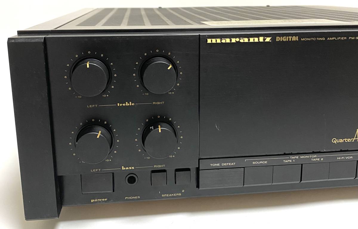 【現状品】Marantz マランツ PM-94 プリメインアンプ QuarterA MOSFET AMP I240126_画像2