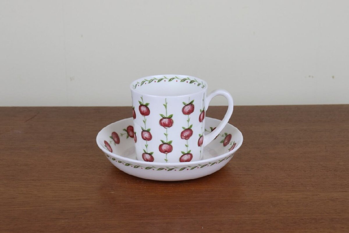 スージークーパー　アップルゲイ　デュオ　コーヒーカップ　りんご　Susie Cooper　ヴィンテージ　食器　イギリス 　つ447_画像1