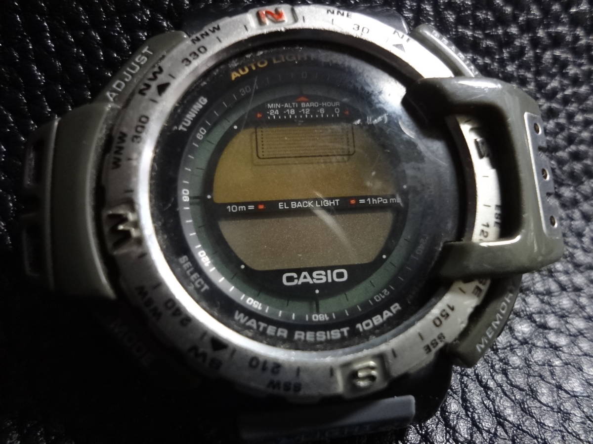 ^^ CASIO PRO TREK Casio Protrek digital wristwatch 1471 PRT-40 Junk 