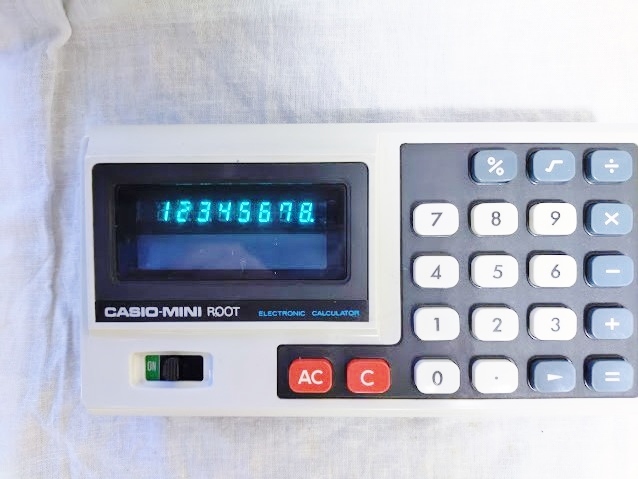 【動作確認済】 CASIO-MINI ROOT カシオ　電卓 電池付 昭和 レトロ_画像1