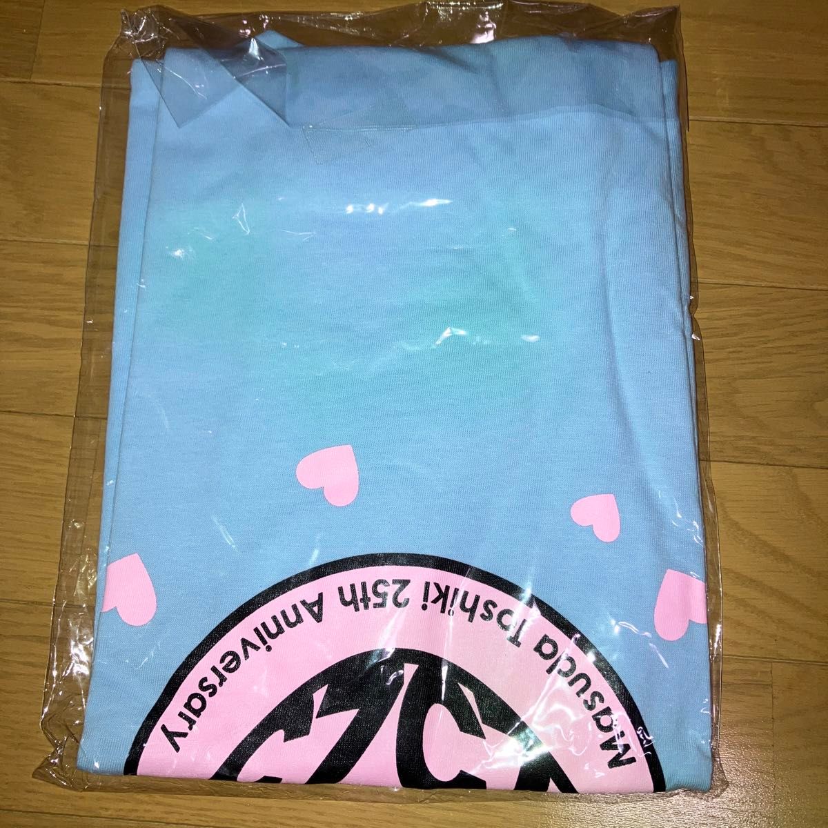 増田俊樹 25記念Tシャツ ライトブルー×ピンMサイズ