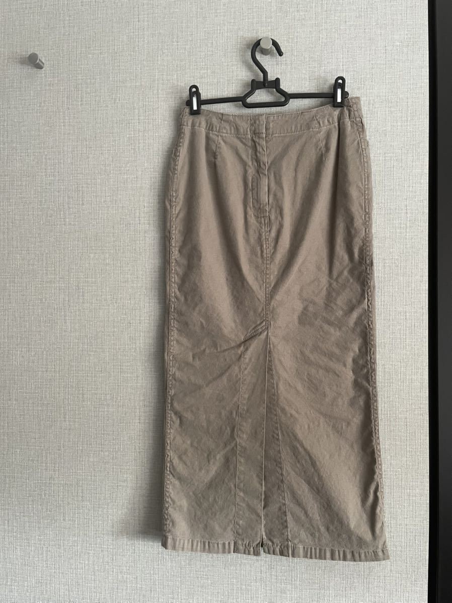 美品 着用僅か○AP STUDIO○ロング マキシ ウォッシュ タイト スカート 日本製 アパルトモンの画像9