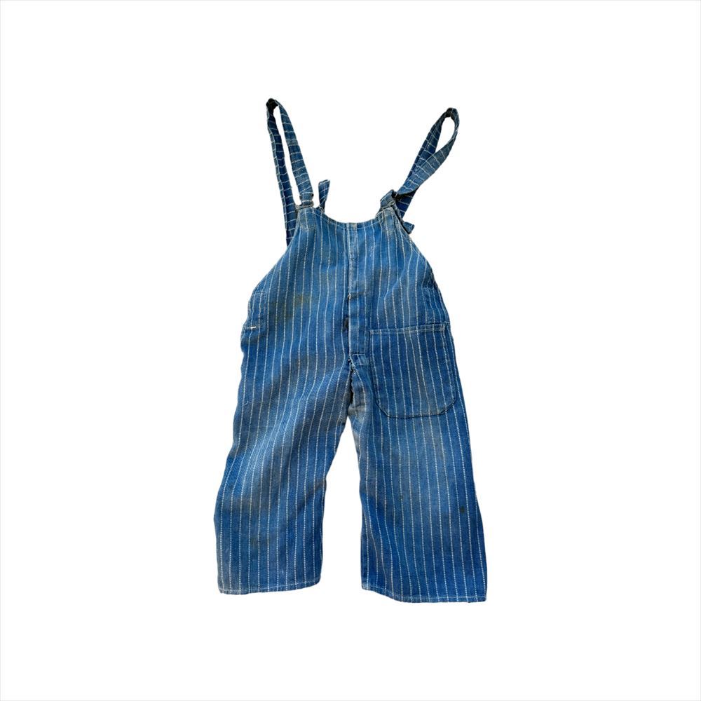 1920s Vintage WABASH-STRIPE OVERALLS/ウォバッシュ オーバーオール/ヴィンテージ/アンティーク/178904653_画像1