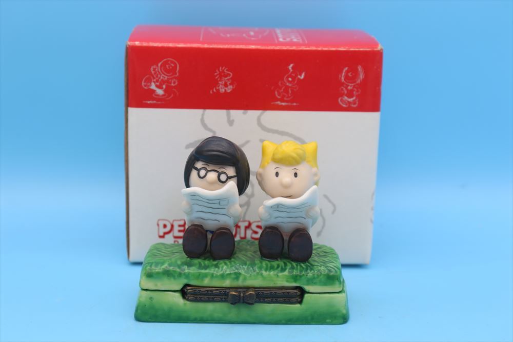 Flambro Imports社製 Peanuts Trinket Box/マーシー&サリー トリンケットボックス/ヴィンテージ/179129527