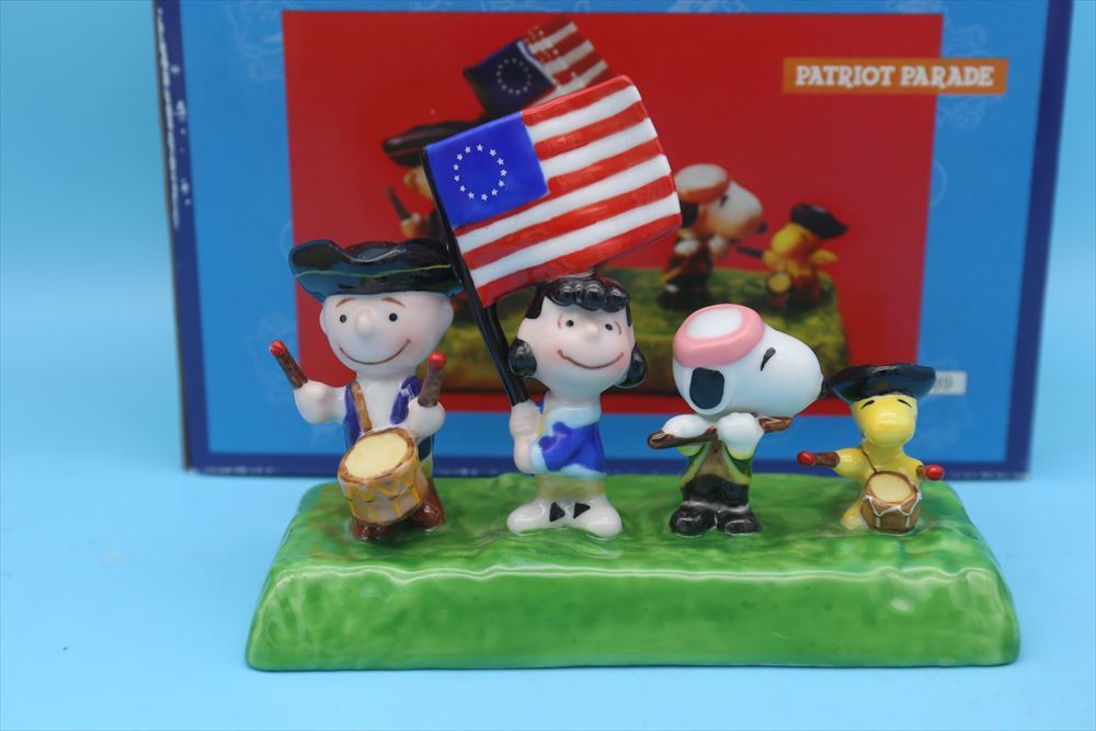 Flambro Peanuts Patriot Parade/スヌーピー フィギュア/ヴィンテージ/ピーナッツ/179132619