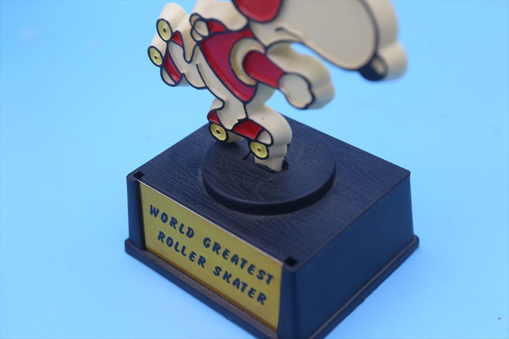 70s AVIVA Snoopy Trophy/WORLD GREATEST ROLLER SKATER/ヴィンテージ スヌーピー トロフィー/179190778の画像8